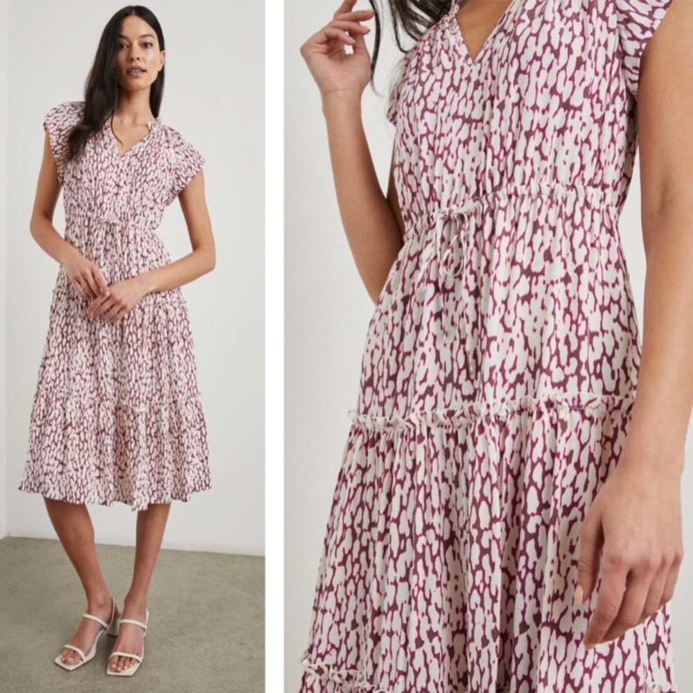 Like New! Rails Pink Leopard Juni Gardenia Dress. Size XS